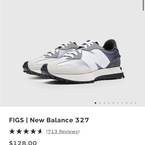 Brand New Figs New Balance 327 Sneakers Size 5.5 Women’s